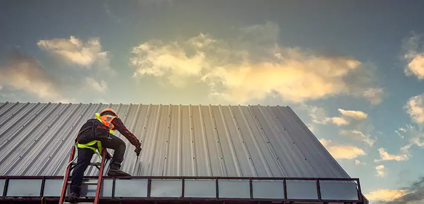 Commercial Built-Up Roof Installation in Cicero