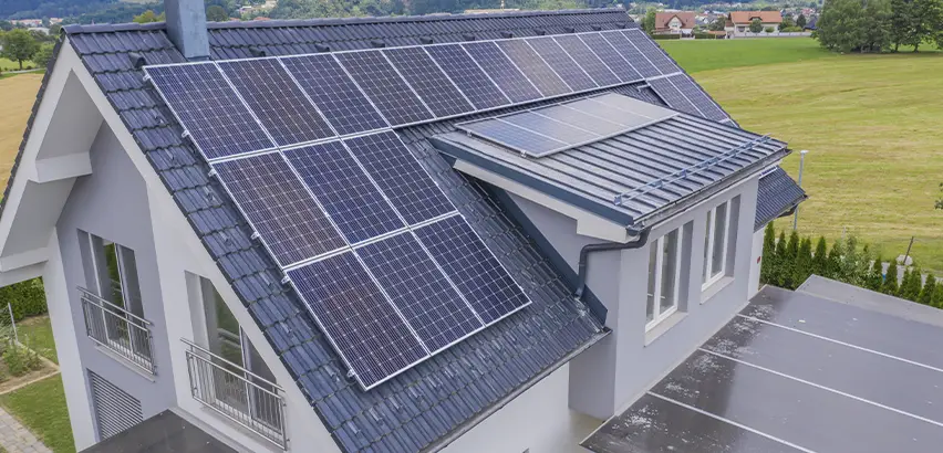 Residential Solar Roof Installation in Cicero